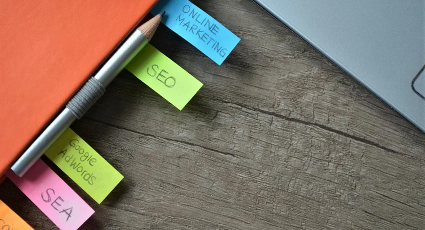 SEO audit dashboard showing search engine rankings and keyword tracking performance