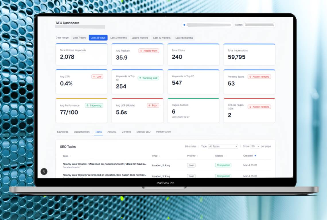 Agentic SEO task management